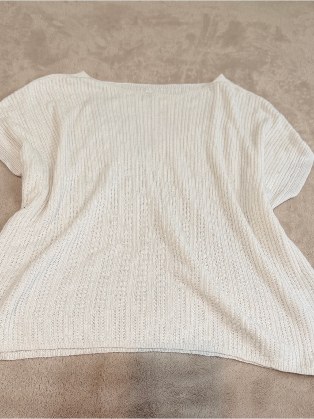 Uniqlo Ribbed Short-Sleeve Knit Top